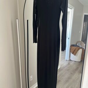 AFRM Black Long Sleeve Dress